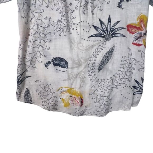 Charlie B made in Italy gauze cotton tunic top p/s Roll Up Sleeve Blouse - Picture 12 of 16